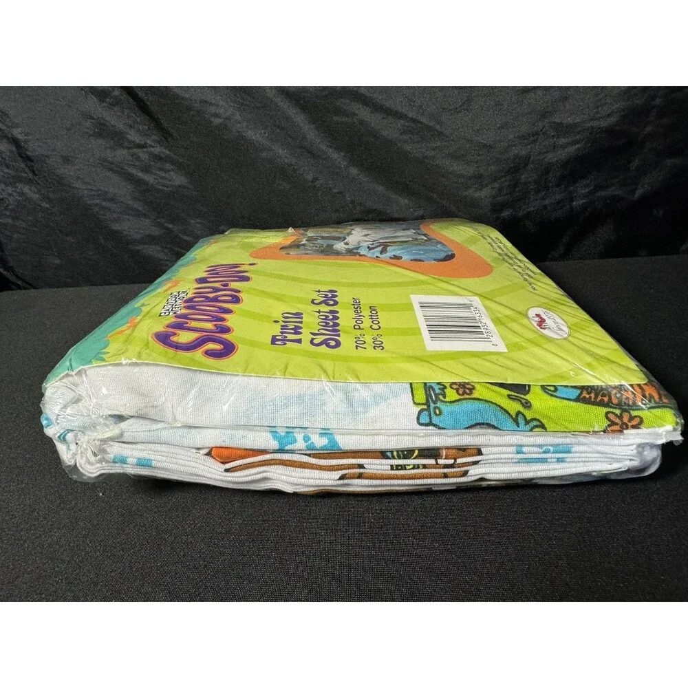 Vintage NEW 1998 Scooby Doo 3PC Twin Sheet Set Cartoon Network
